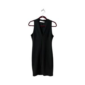 ASTR LBD Black Mini Dress Deep V Neck